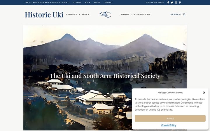 Ekraanipilt saidist historic-uki.com.au