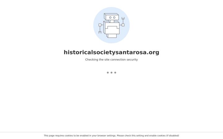 Screenshot of historicalsocietysantarosa.org