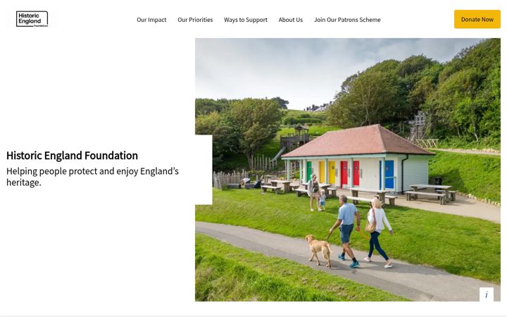 Screenshot of historicenglandfoundation.org.uk