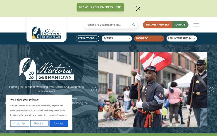 Screenshot of historicgermantownpa.org