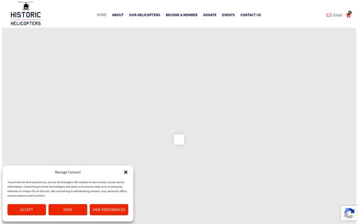 Screenshot of historichelicopters.com