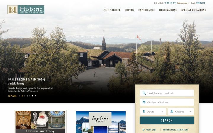 Screenshot of historichotels.org
