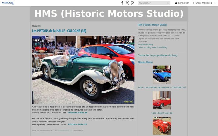 Screenshot of historicmotors.fr