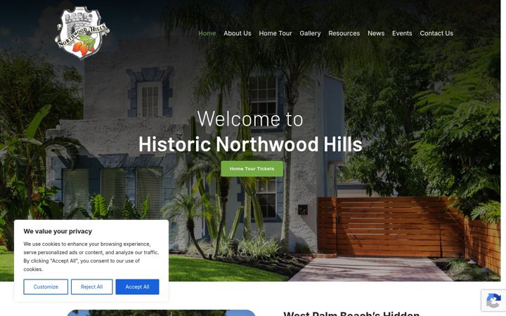 Screenshot of historicnorthwoodhills.org