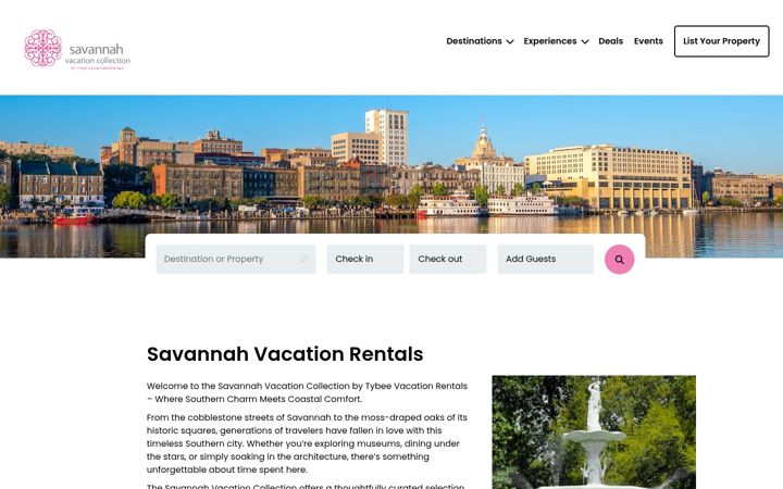 Screenshot of historicsavannahcollection.com