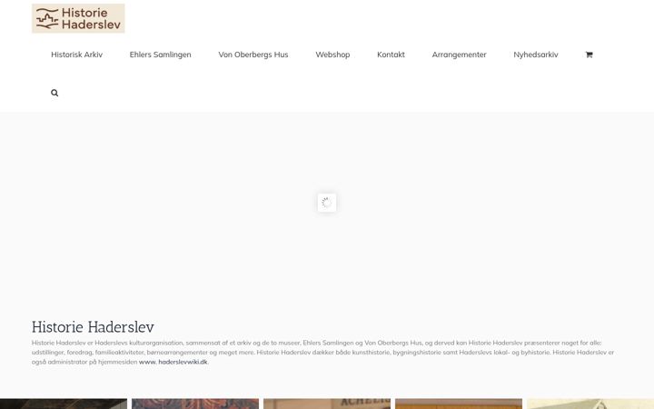 Screenshot of historiehaderslev.dk