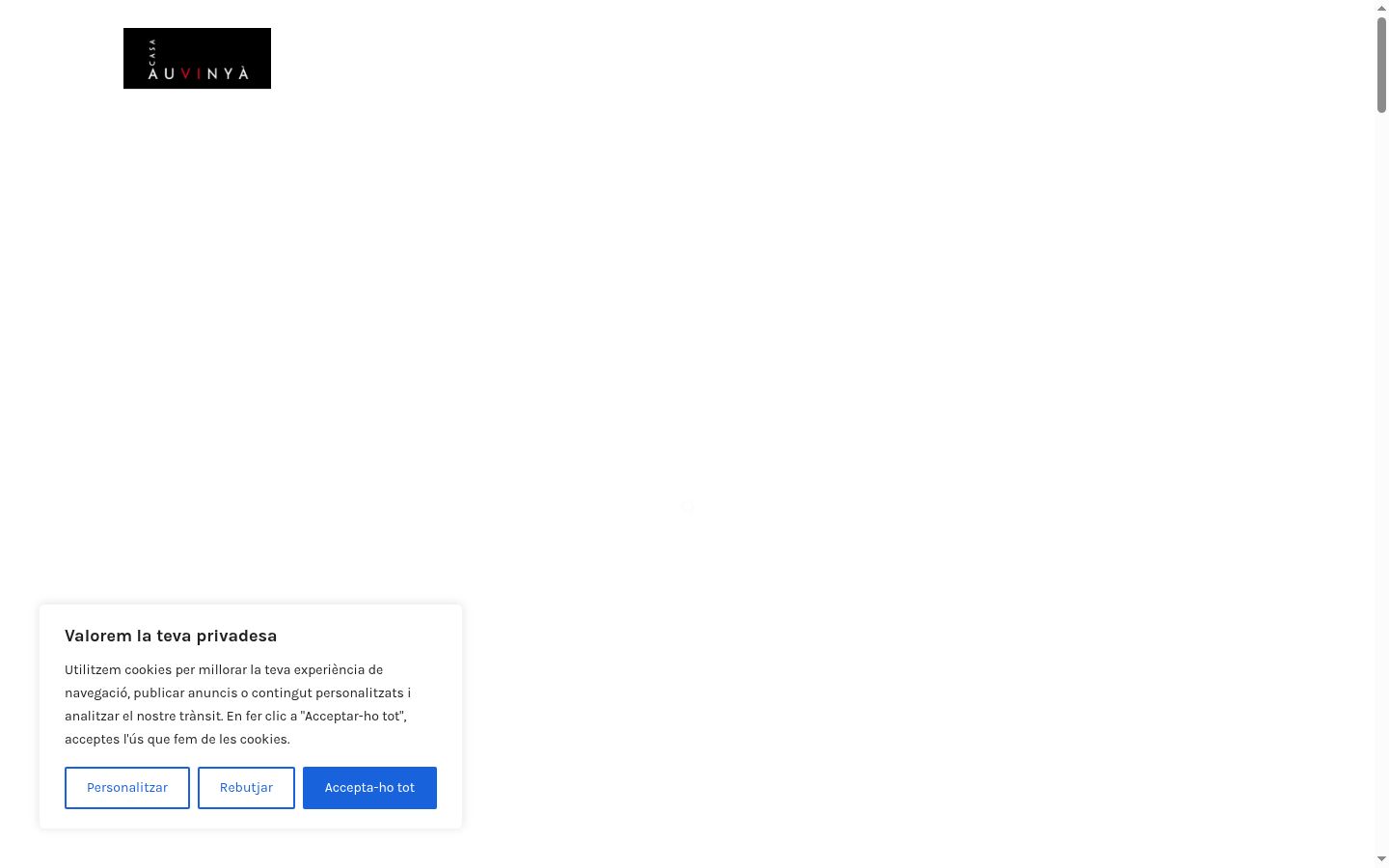 Screenshot του banner συγκατάθεσης που εμφανίστηκε πριν από οποιαδήποτε αλληλεπίδραση