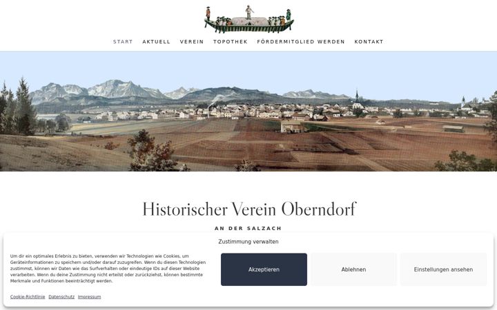 Screenshot of historischer-verein-oberndorf.at