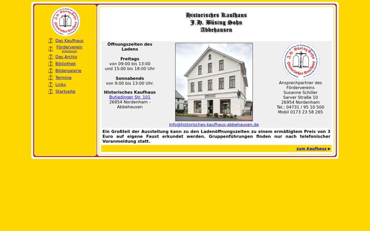 Screenshot of historisches-kaufhaus-abbehausen.de