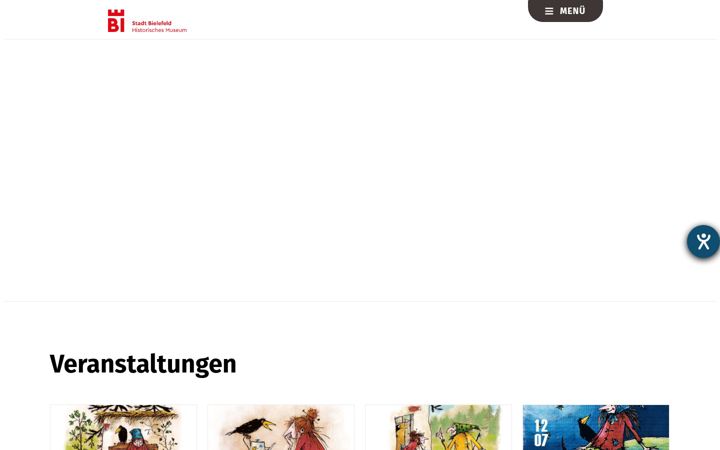 Screenshot of historisches-museum-bielefeld.de