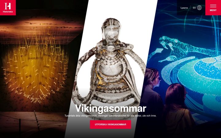Screenshot of historiska.se