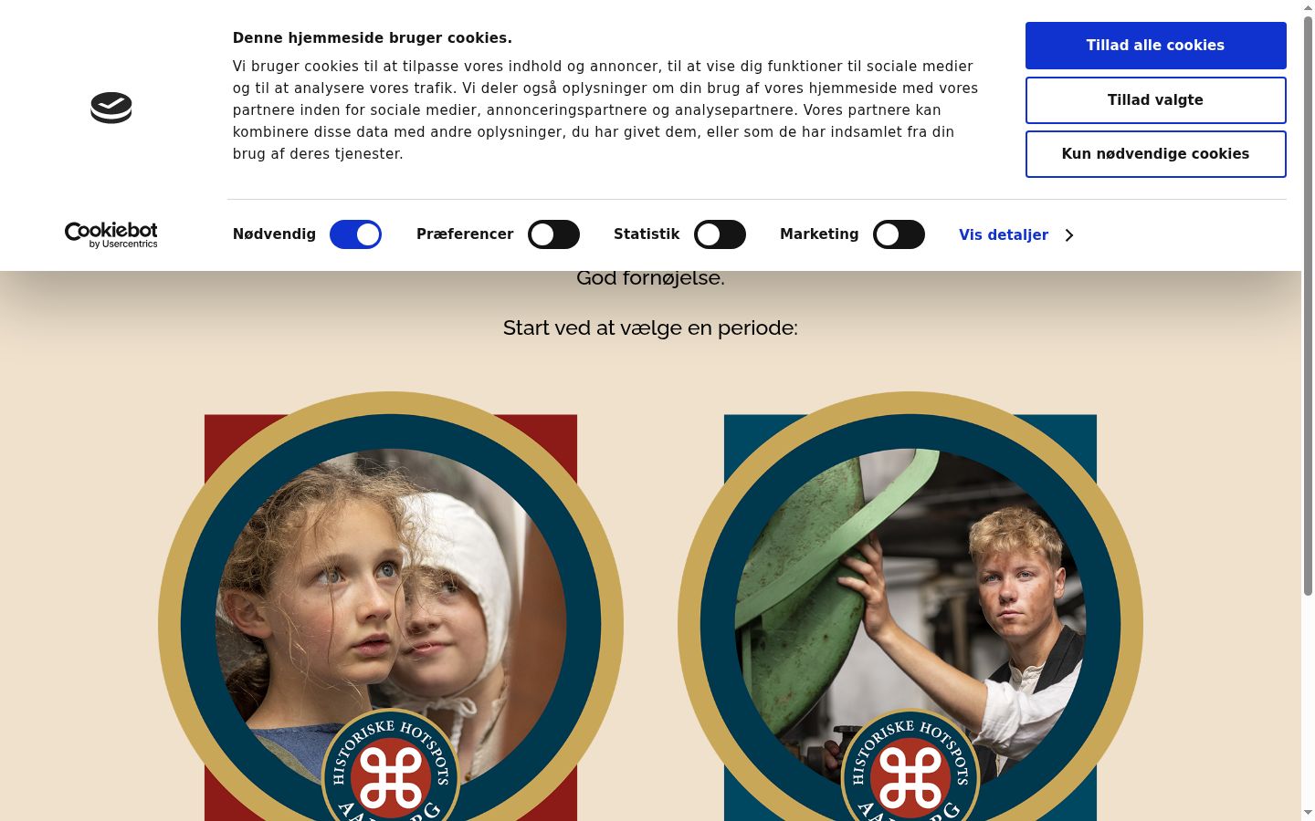 Screenshot des Einwilligungsbanners vor jeglicher Interaktion