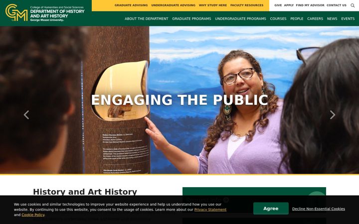 Screenshot of historyarthistory.gmu.edu