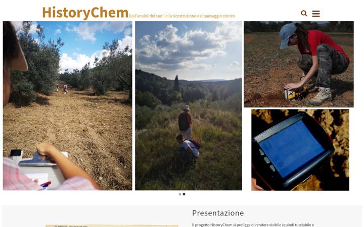 Screenshot of historychem.unisi.it