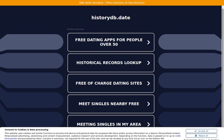 Screenshot of historydb.date