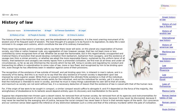Screenshot of historyoflaw.info