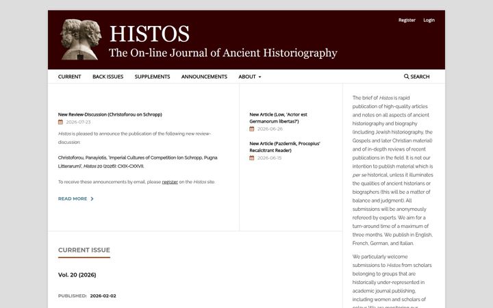 Screenshot of histos.org