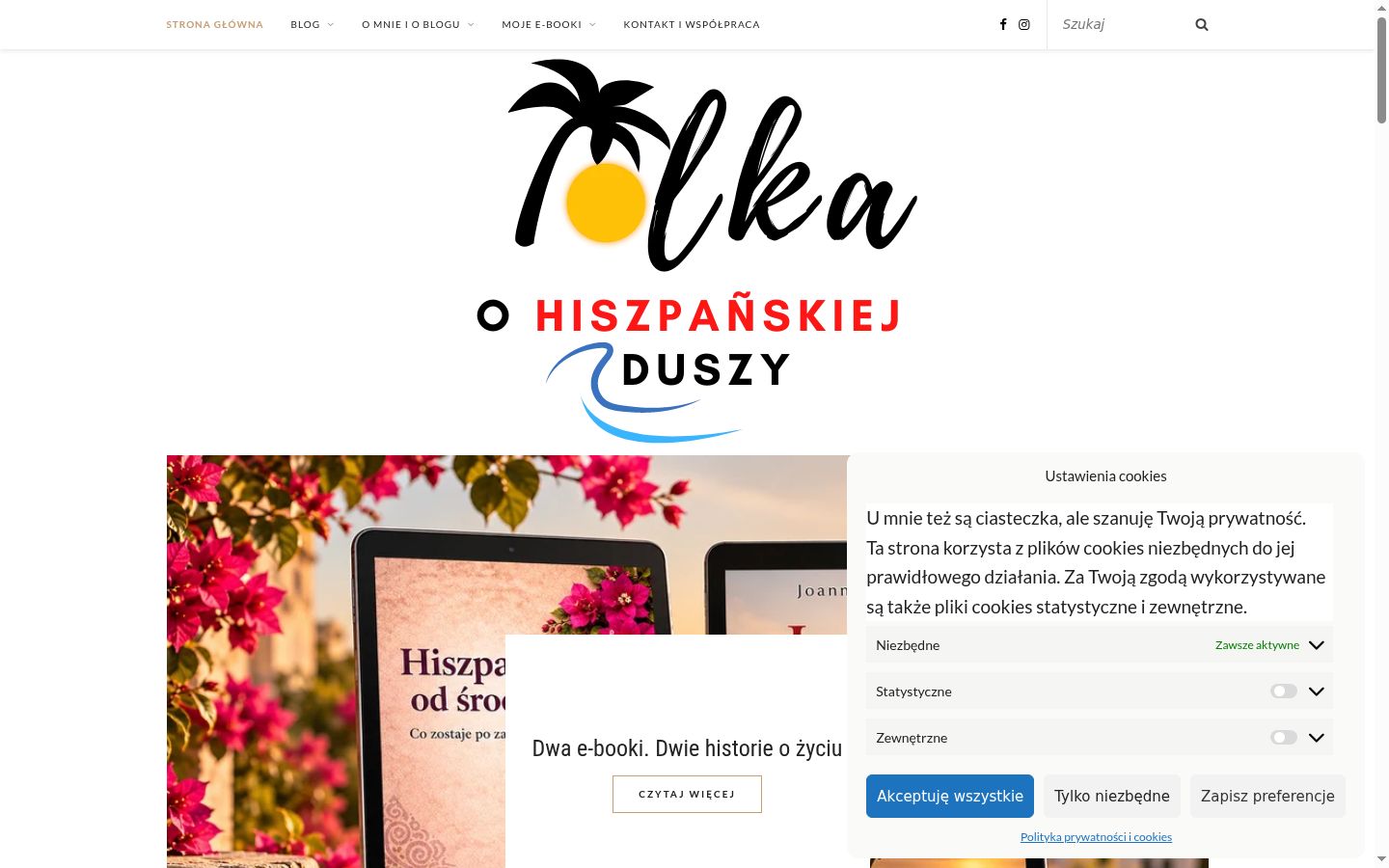 Skärmbild av samtyckesbannern som visades före någon interaktion