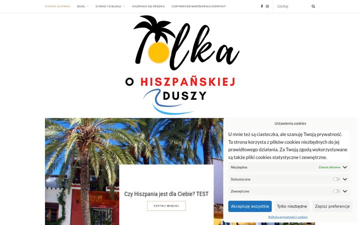 Screenshot of hiszpanskadusza.com