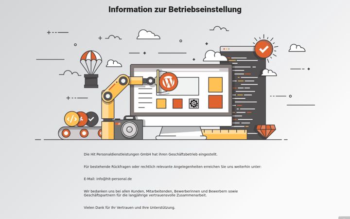 Screenshot of hit-personal.de