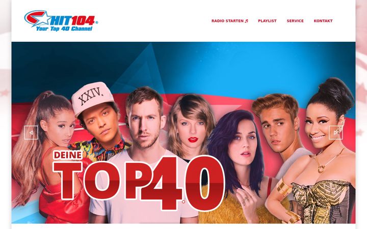 Screenshot of hit104.com