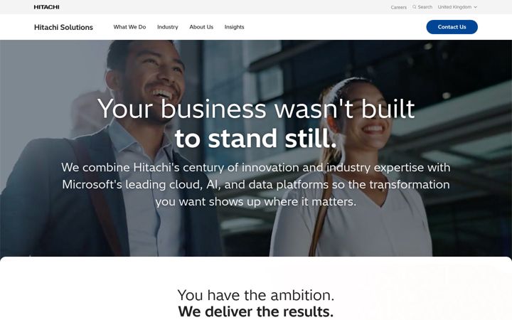 Screenshot of hitachi-solutions.co.uk