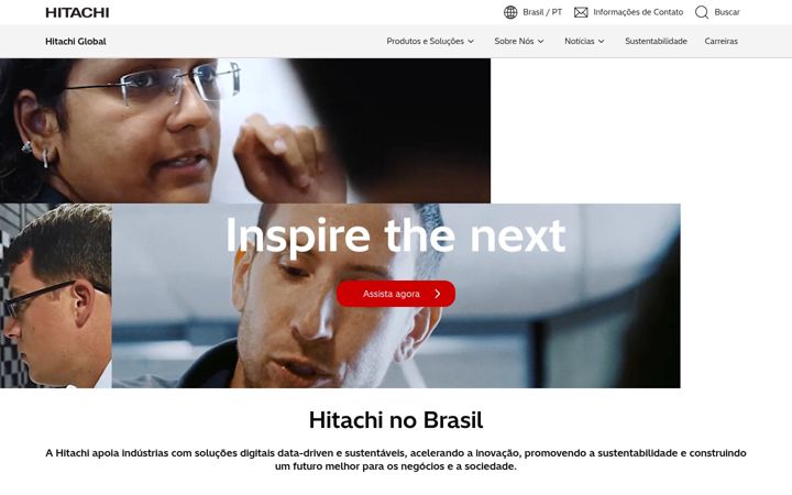 Screenshot of hitachi.com.br