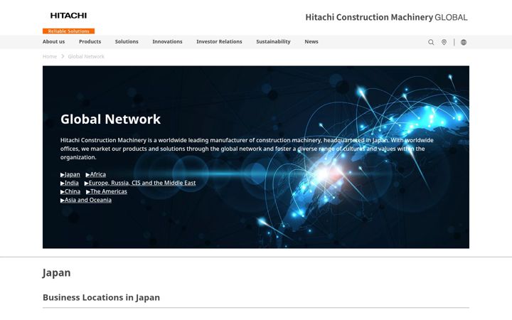 Screenshot of hitachicm.com