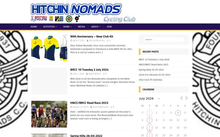 Screenshot of hitchinnomads.cc