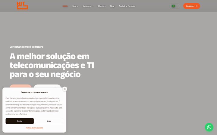 Screenshot of hitcommunications.com
