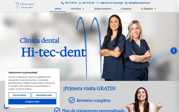 Screenshot of hitecdent.com