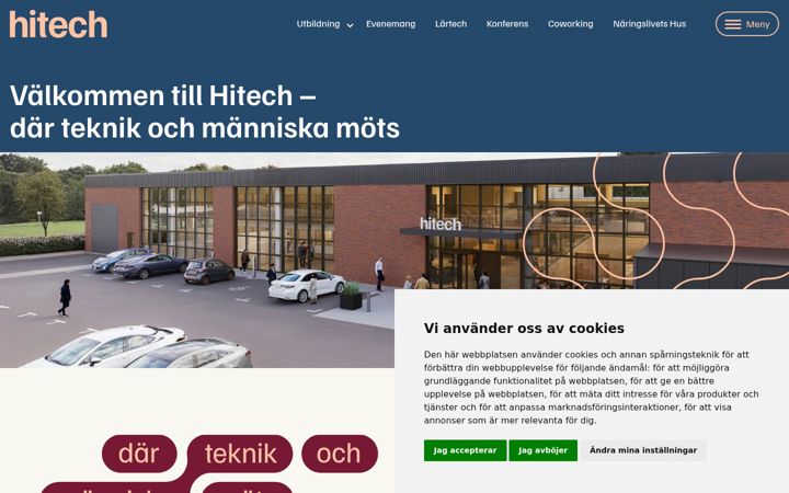 Screenshot of hitech.se