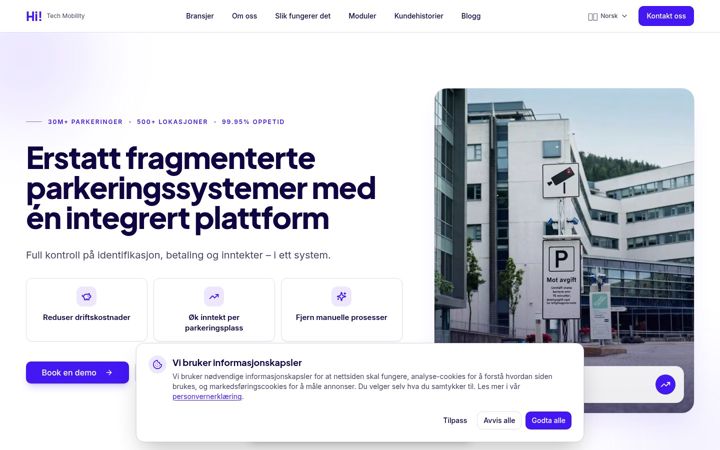 Screenshot of hitechmobility.io