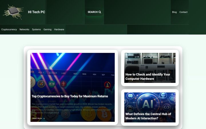 Screenshot of hitechpc.co.uk