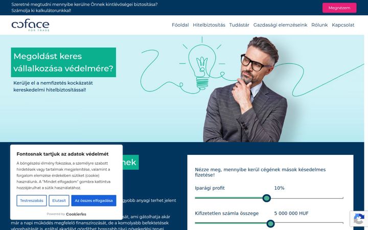 Képernyőkép: hitelbiztositas.hu
