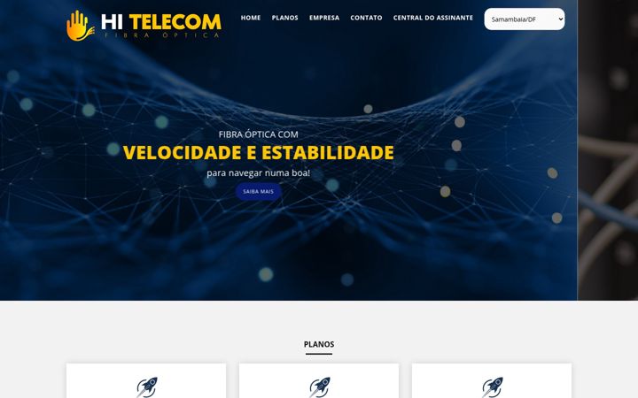 Screenshot of hitelecom.net.br