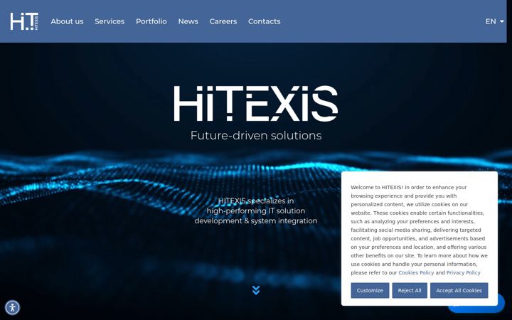 Screenshot of hitexis.com
