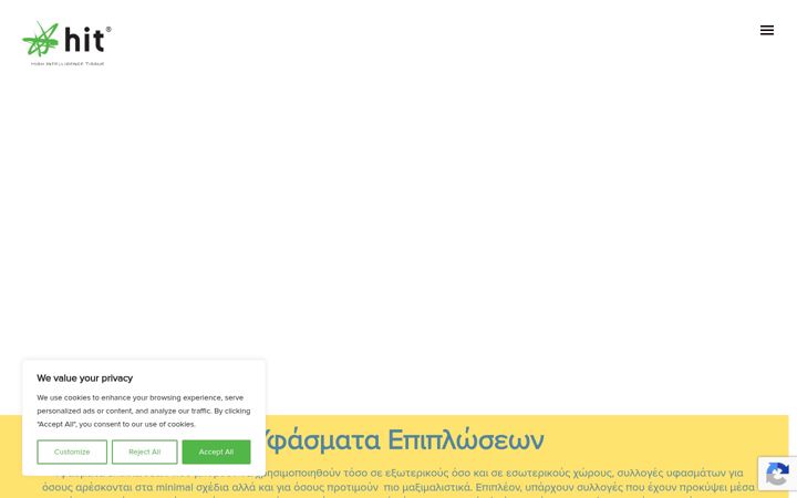 Screenshot of hitfabrics.com