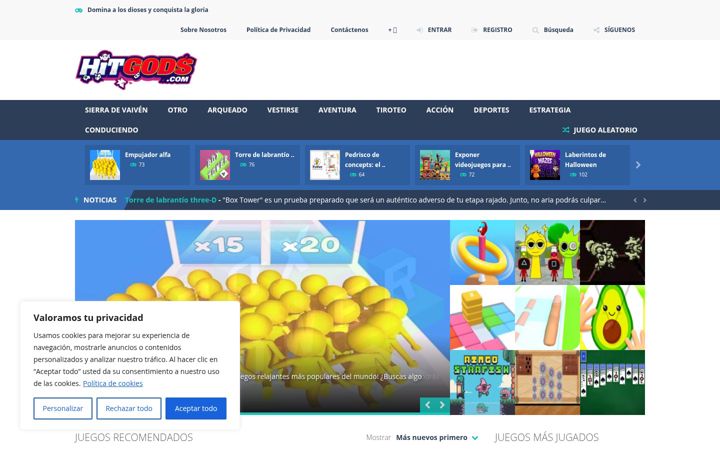 Screenshot of hitgods.com