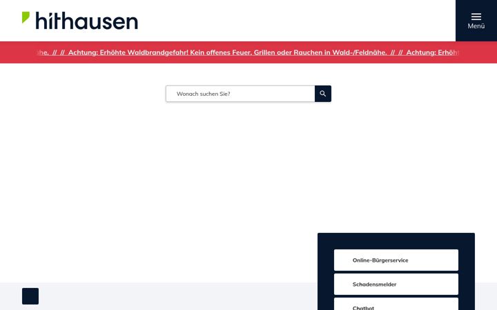 Screenshot of hithausen.de