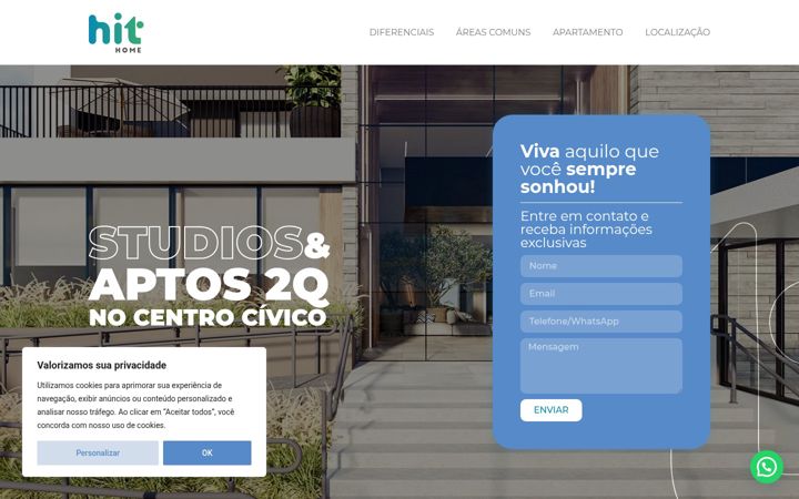 Screenshot of hithome.com.br