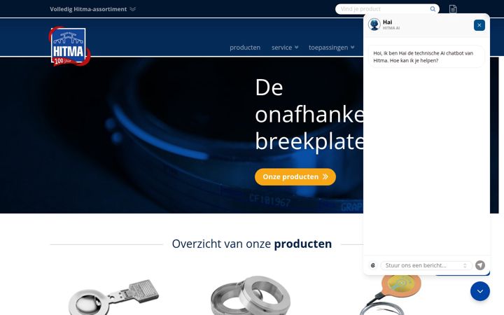 Screenshot of hitma-breekplaten.nl