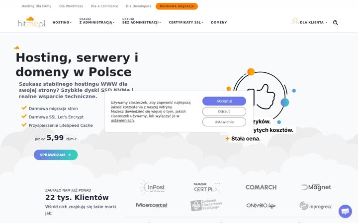 Screenshot of hitme.pl