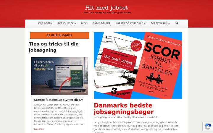 Screenshot of hitmedjobbet.dk