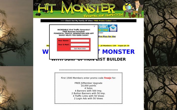 Screenshot of hitmonsterlistbuilder.com