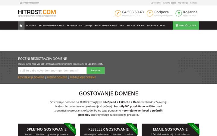 Zrzut ekranu hitrost.com