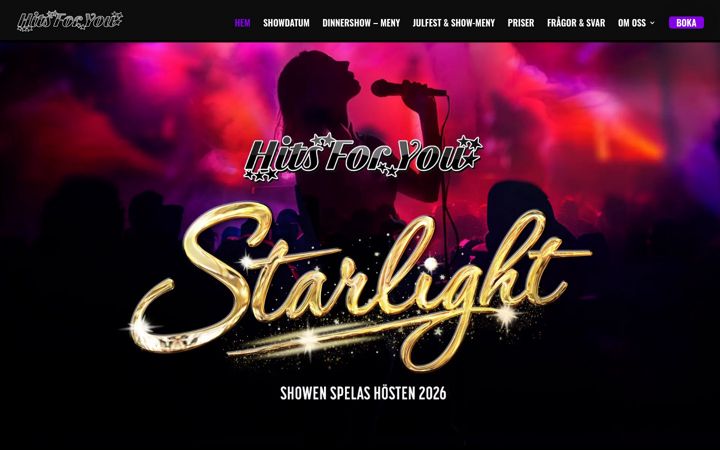 Screenshot of hitsforyou.se