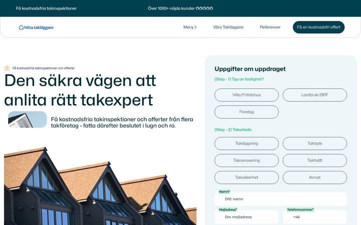 Screenshot of hittataklaggare.com
