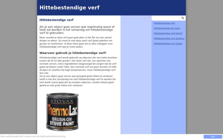 Screenshot of hittebestendige-verf.nl