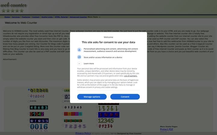 Képernyőkép: hitwebcounter.com